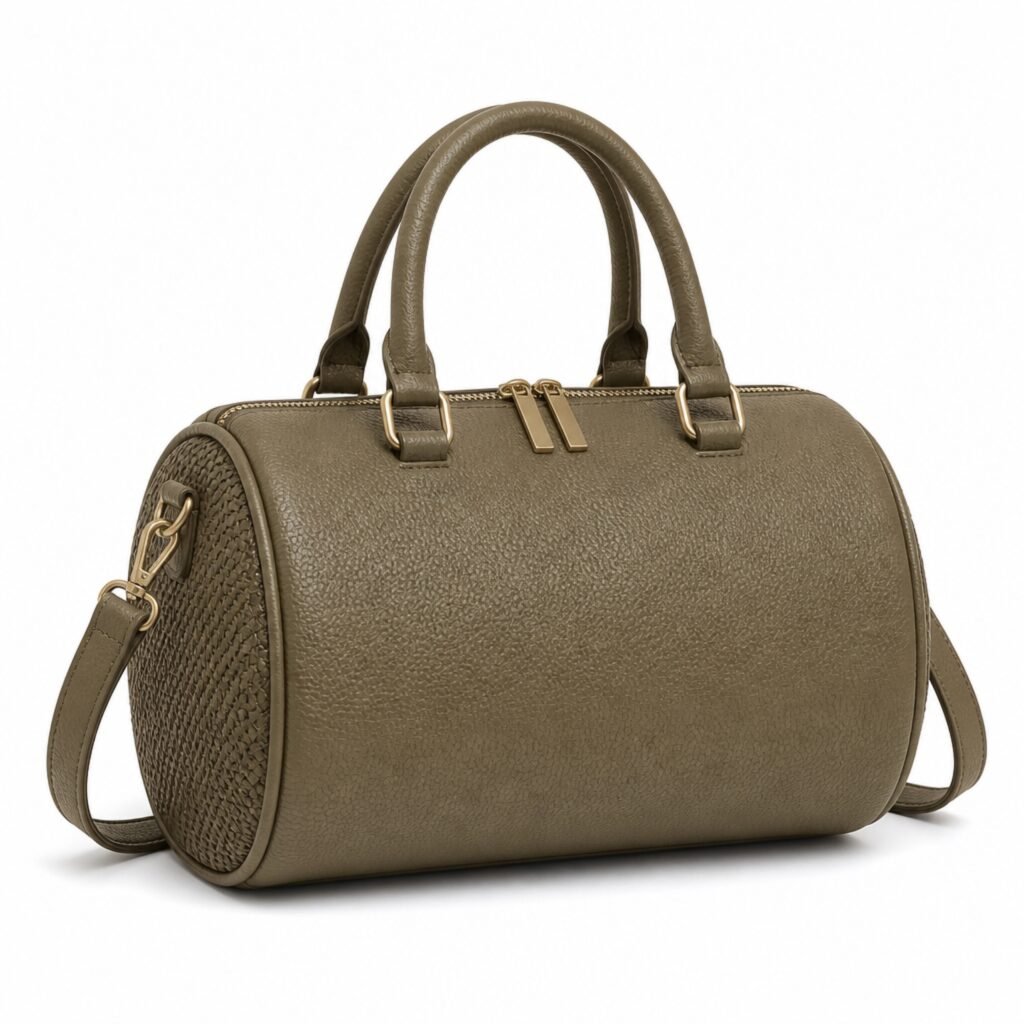 KH-BOWL-02 Anise Barrel Doctor Bag, front view on a white background