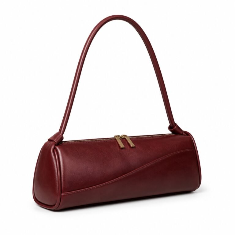 KH-SHLD-01 Oxblood East-West Zip Shoulder, front view on a white background