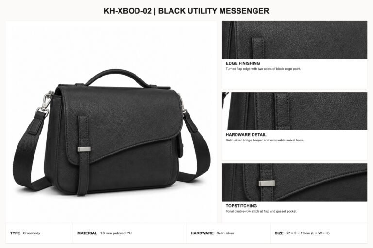 KH-XBOD-02 Black Utility Messenger craft details