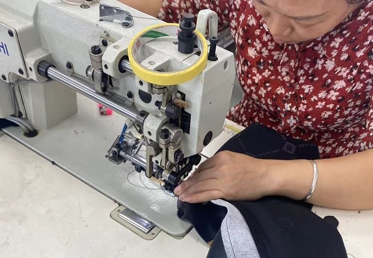 Katehandbag sample room and pattern development